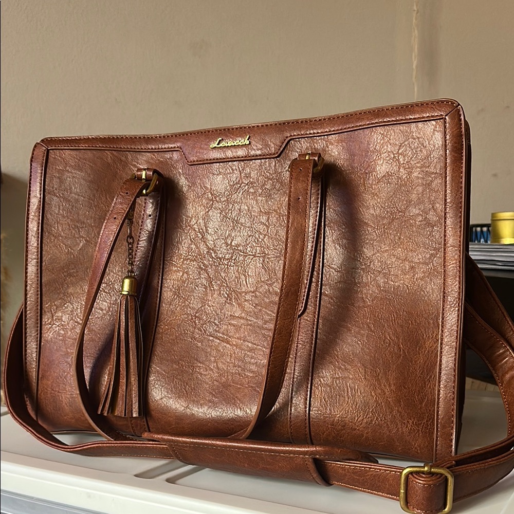Brown Leather Tote Bag